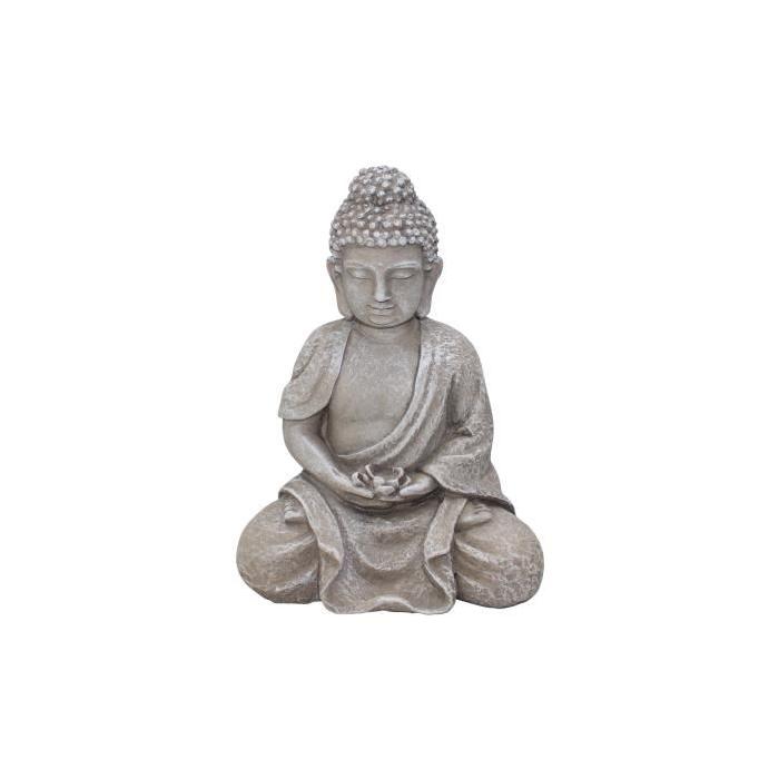 HOMEA Bouddha déco 12,5x9xH16 cm creme