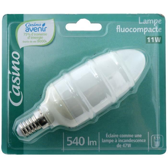 CASINO Eco80 Ampoule Flamme 11w E14 Co