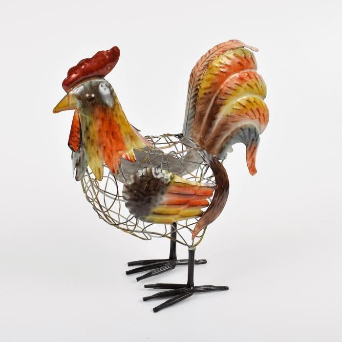 Décoration a poser Coq a Poser - Métal - L 32,39 x P 15 x H 41,9 cm