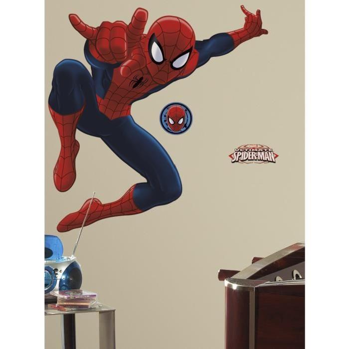 SPIDERMAN Sticker Décoratif Géant 134,62 x 86,35 cm Room Studio