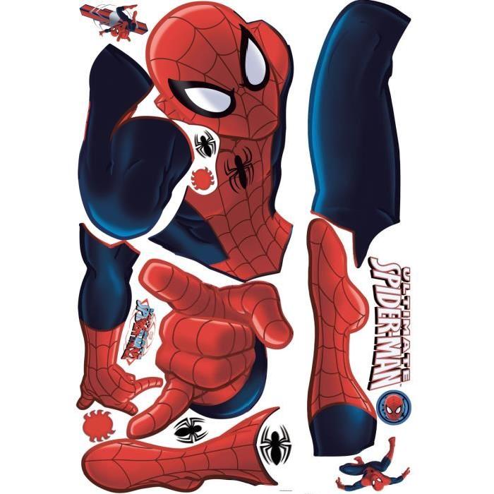 SPIDERMAN Sticker Décoratif Géant 134,62 x 86,35 cm Room Studio