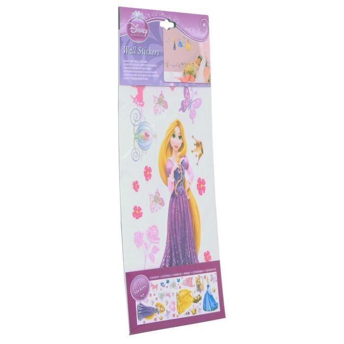 PRINCESSE Lot de 3 Stickers muraux 34x17 cm