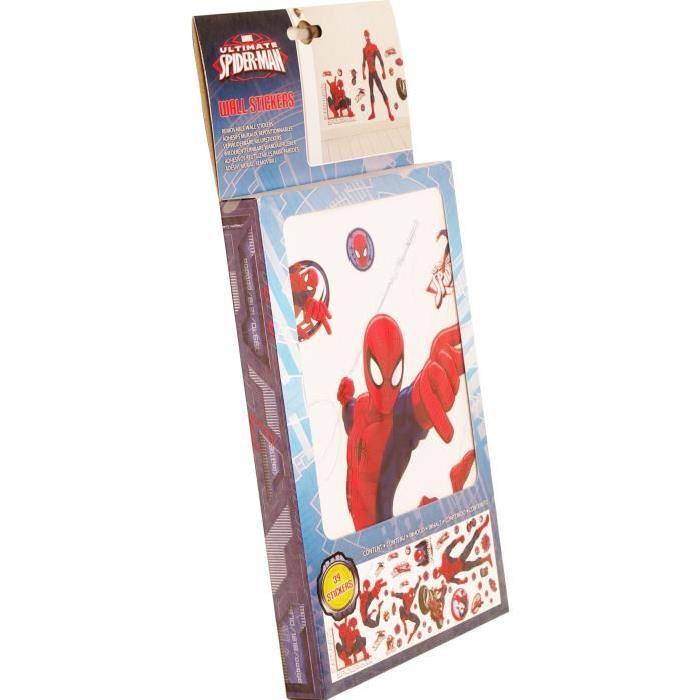 SPIDER-MAN Lot de 2 Stickers muraux 70x25 cm