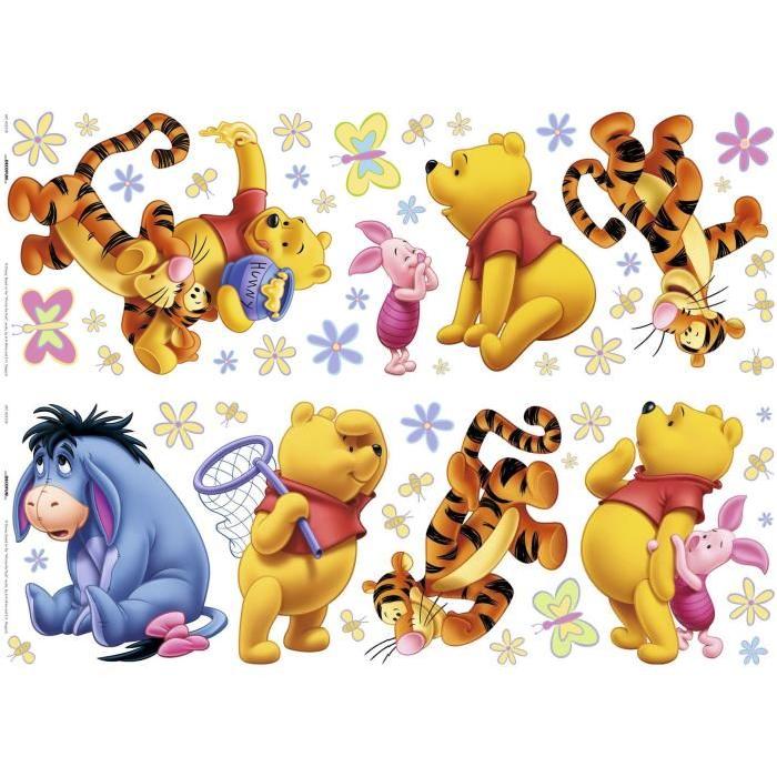 WINNIE Lot de 2 Stickers muraux 70x25 cm