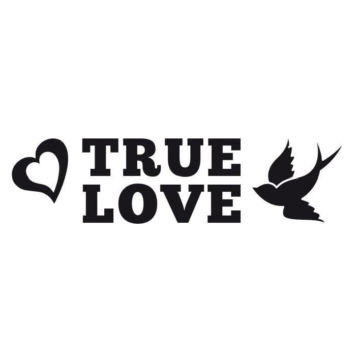 Stickers adhésif mural True Love - 60x16cm