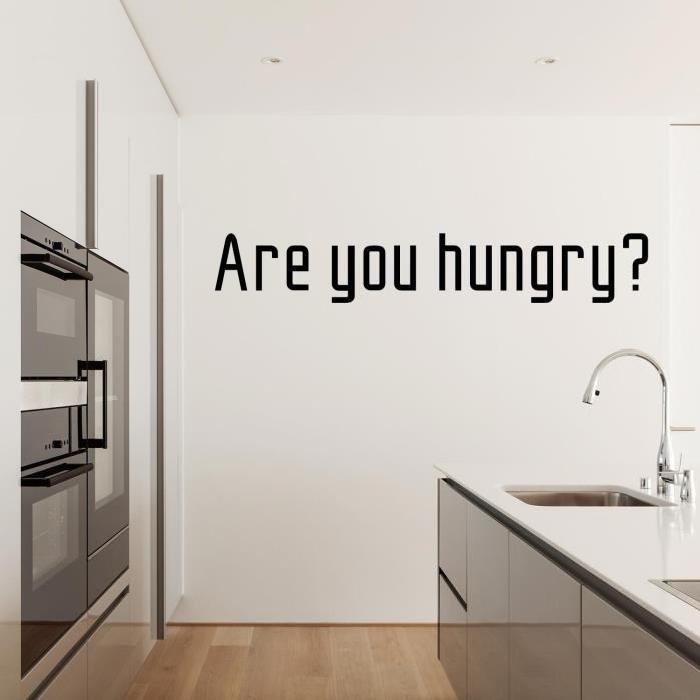 Stickers adhésif mural Are you hungry - 120x20cm