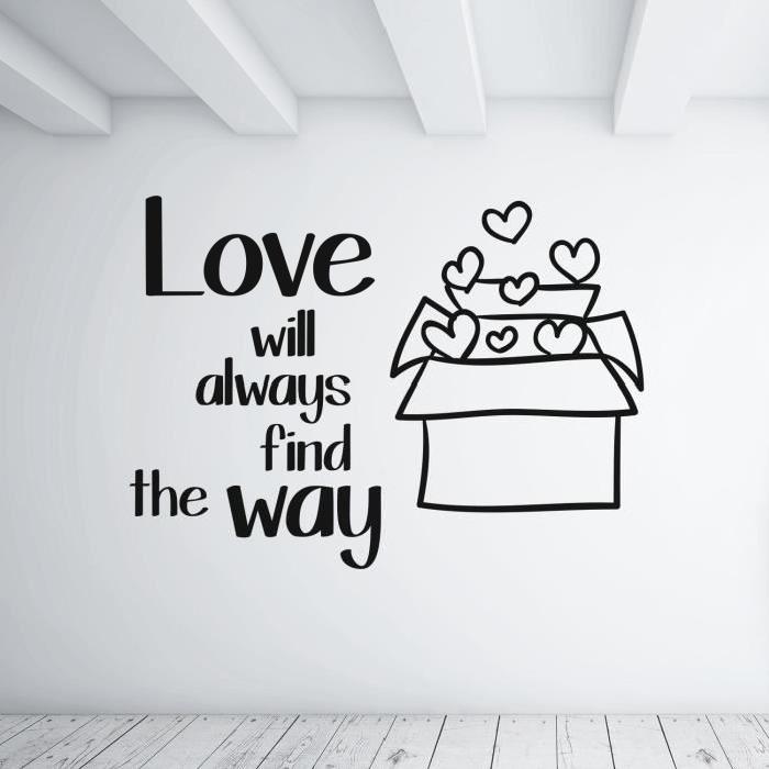 Stickers adhésif mural Love will always - 41x30cm