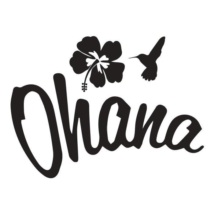 OHANA Stickers adhésif mural - 40x30cm