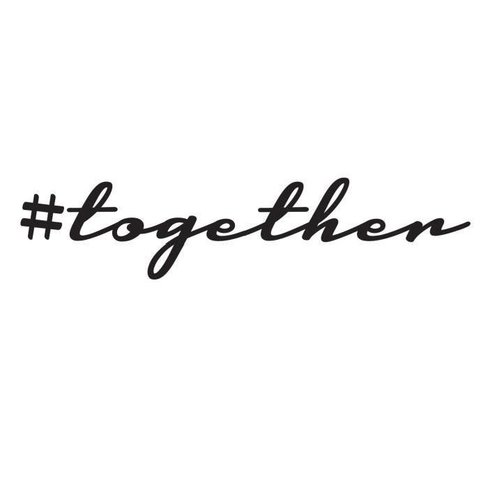 Stickers adhésif mural #together - 80x18cm