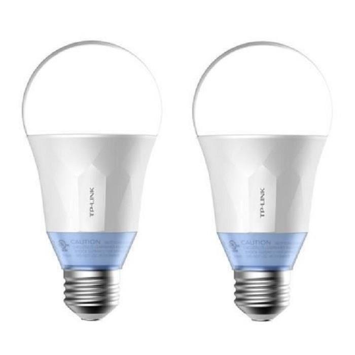 TP-LINK Lot de 2 Ampoules LED LB120 connectées Wi-Fi E27 60 W avec lumiere blanche personnalisable