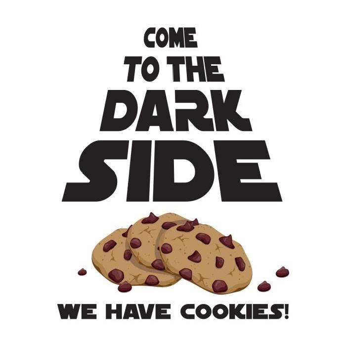 Stickers adhésif mural Cookies star war - 55x70cm