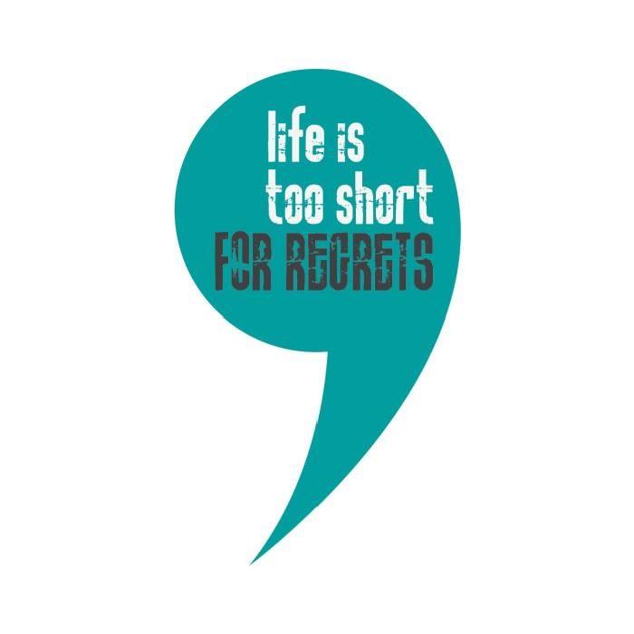 Stickers adhésif mural Life is too short - 45x78cm