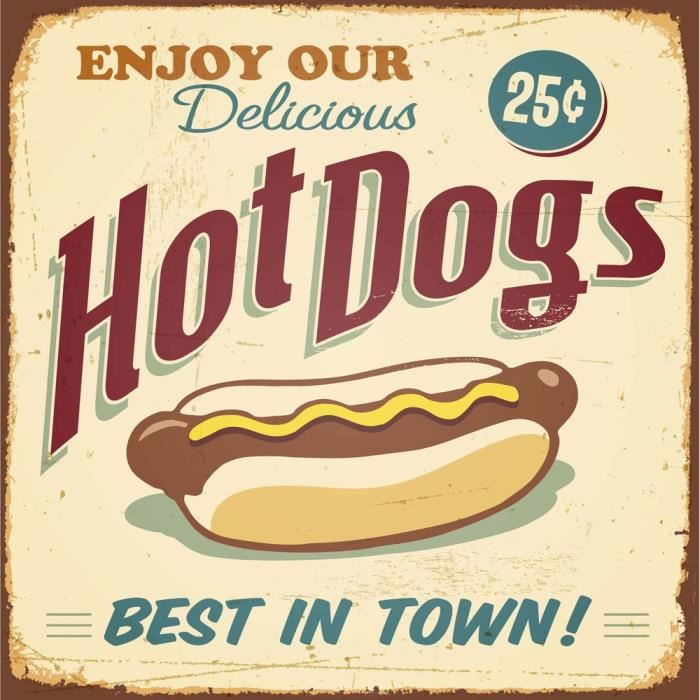 Affiche papier -  Hot Dogs  - Braun Studio  -  30x30 cm