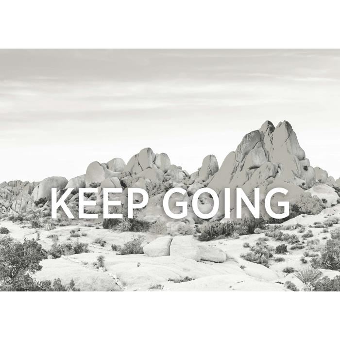 Affiche papier -  Keep Going  - Braun Studio  -  60x80 cm