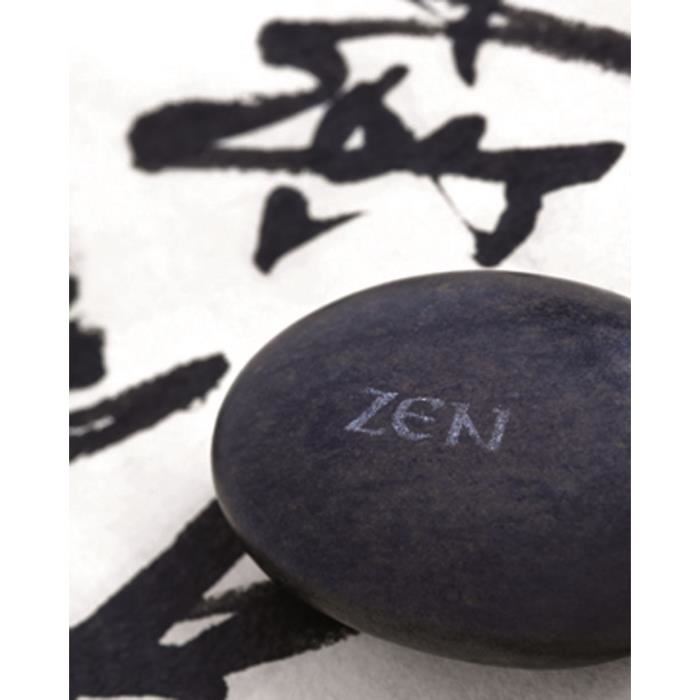 Affiche papier -  Galet Zen sur Calligraphie  - Beyler  -  24x30 cm