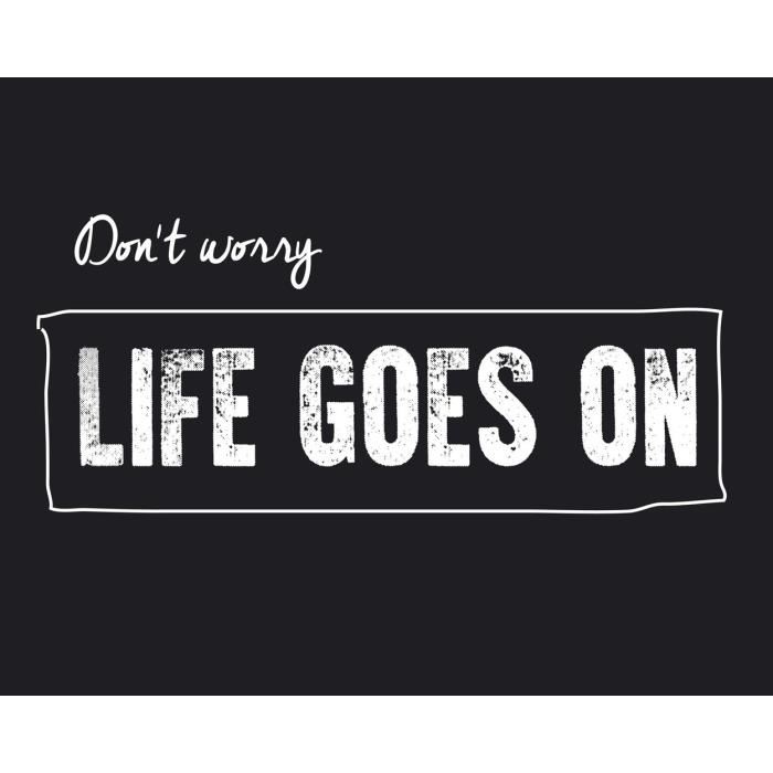 Affiche papier -  Life goes on  - Braun Studio  -  24x30 cm