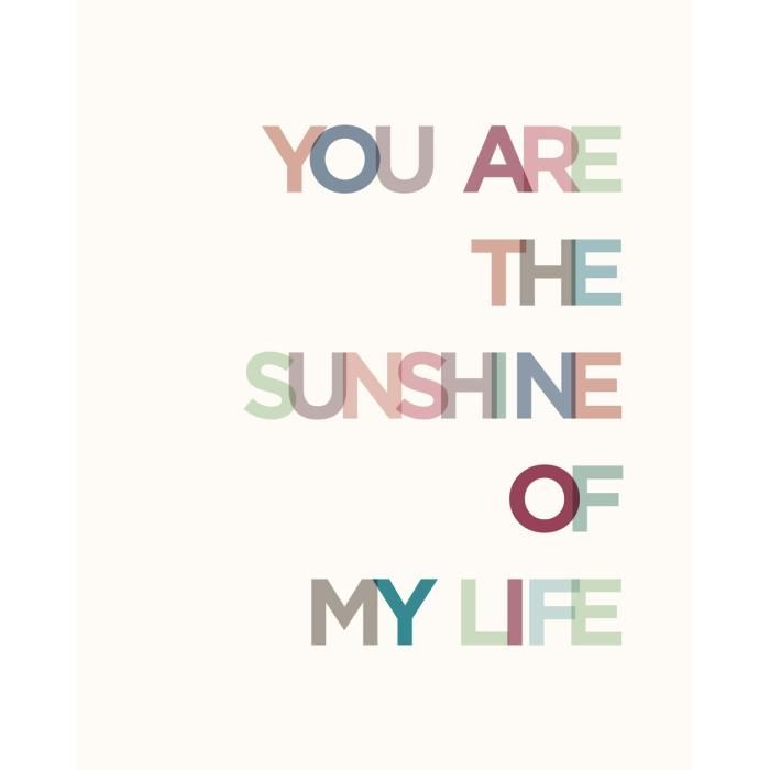 Affiche papier -  Sunshine  - Braun Studio  -  24x30 cm