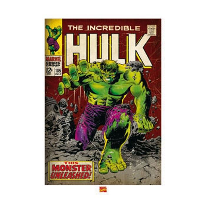 Affiche papier -  Incredible Hulk (Monster Unleashed)  - Anonyme  -  60x80 cm