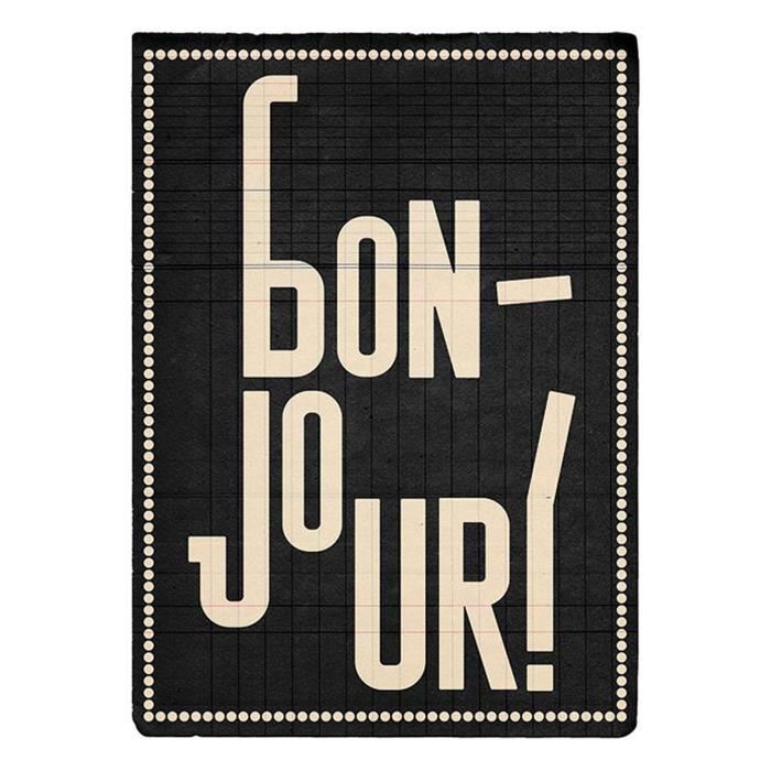 Affiche papier - Edu Barba (Bonjour)   -  60x80 cm