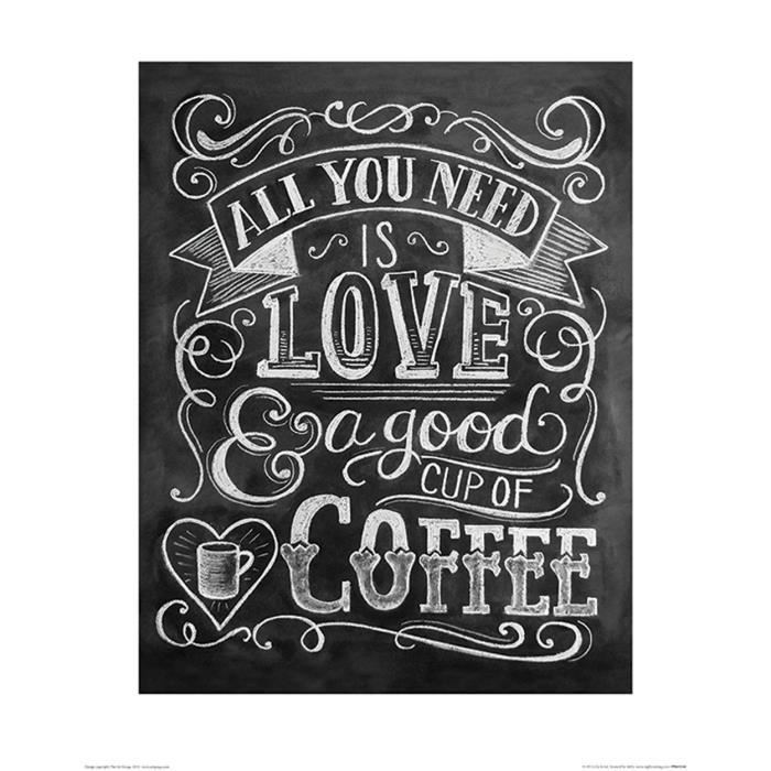 Affiche papier - Lily & Val (Coffee)  -  40x50 cm