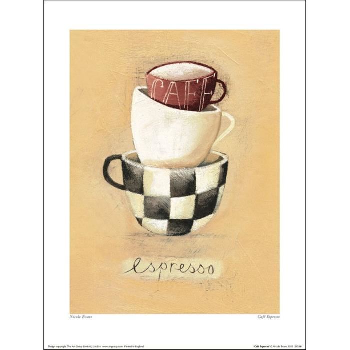 Affiche papier - Nicola Evans (Cafe Espresso)   -  30x40 cm