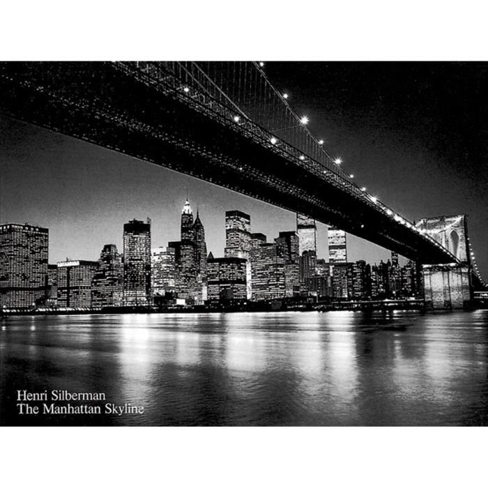 Affiche papier -  Manhattan Skyline  - Silberman  - 40x50 cm