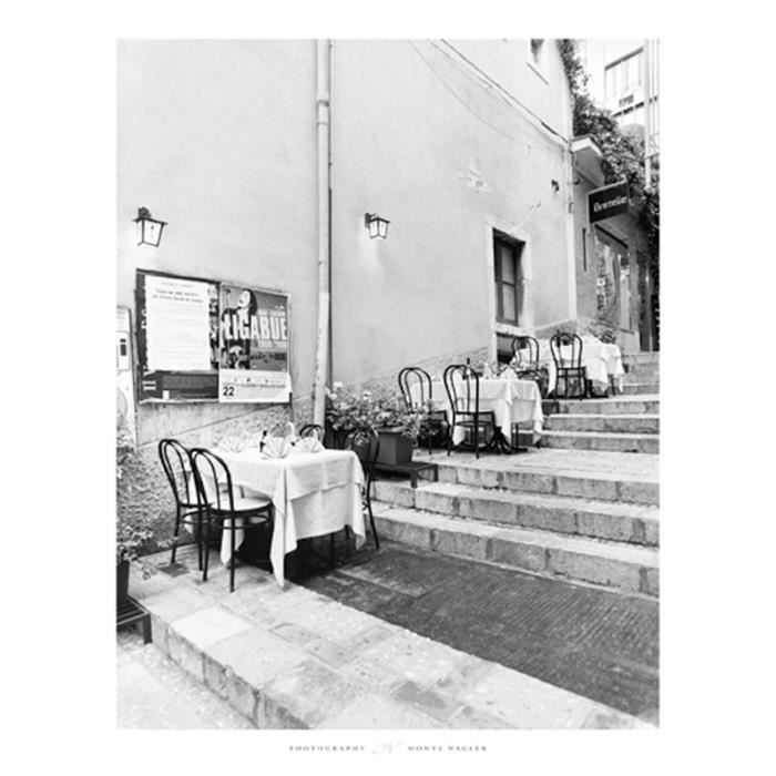 Affiche papier -  Tables on the Steps, Taormina  - Nagler  - 40x50 cm