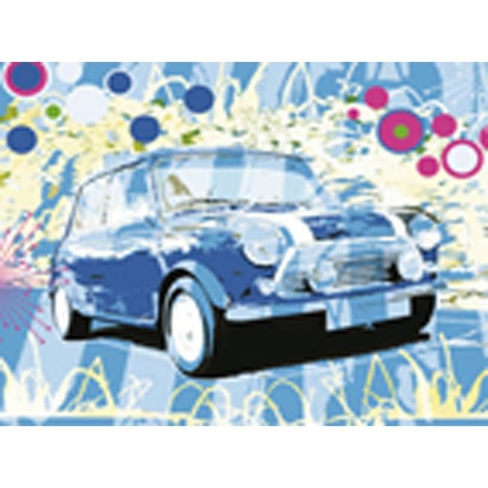 Affiche papier -  Vintage Mini Cooper  - Cheung  - 40x50 cm