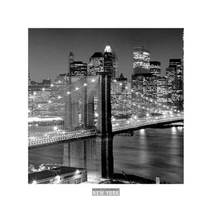 Affiche papier -  Brooklyn Bridge  - Silberman  - 30x30 cm