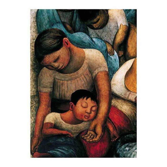 Affiche papier -  La Noche de los Pobres  - Rivera  - 60x80 cm