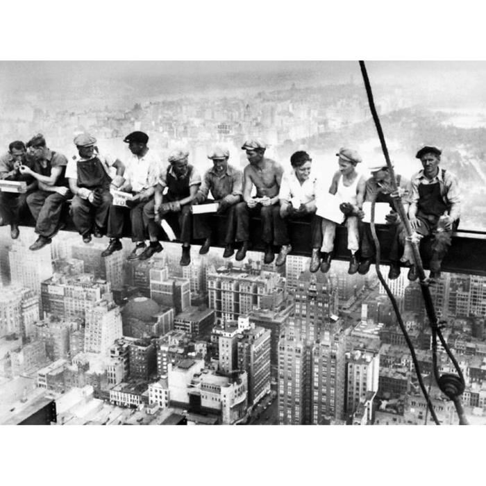 Affiche papier -  Eating above Manhattan  - Photography Collection  - 60x80 cm