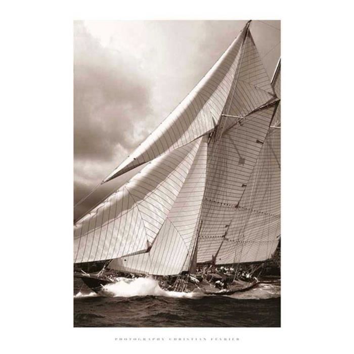 Affiche papier -  Schooner Mariette  - Fevrier  - 60x80 cm