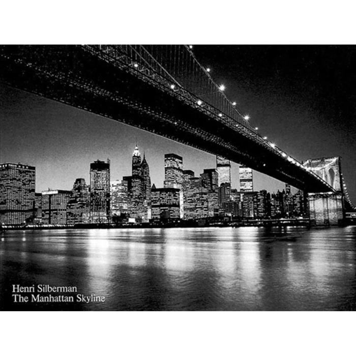 Affiche papier -  Manhattan Skyline  - Silberman  - 60x80 cm