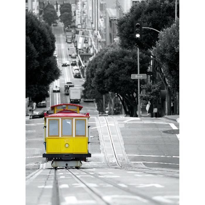 Affiche papier -  Cablecar in San Francisco  - Prisma  - 60x80 cm