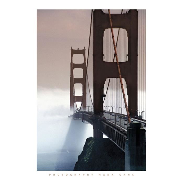 Affiche papier -  Golden Gate Bridge  - Gans  - 60x80 cm