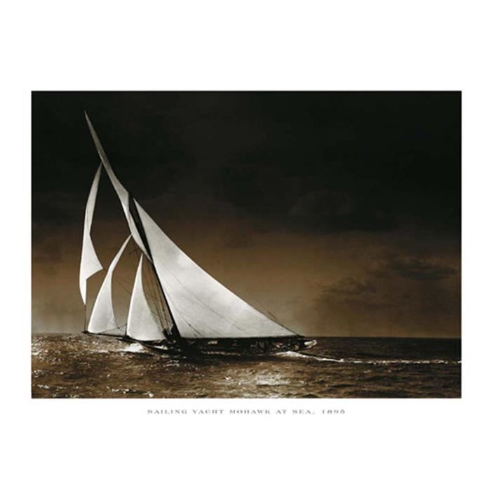 Affiche papier -  Sailing Yacht Mohawk at Sea,1895  - Photography Collection  - 24x30 cm