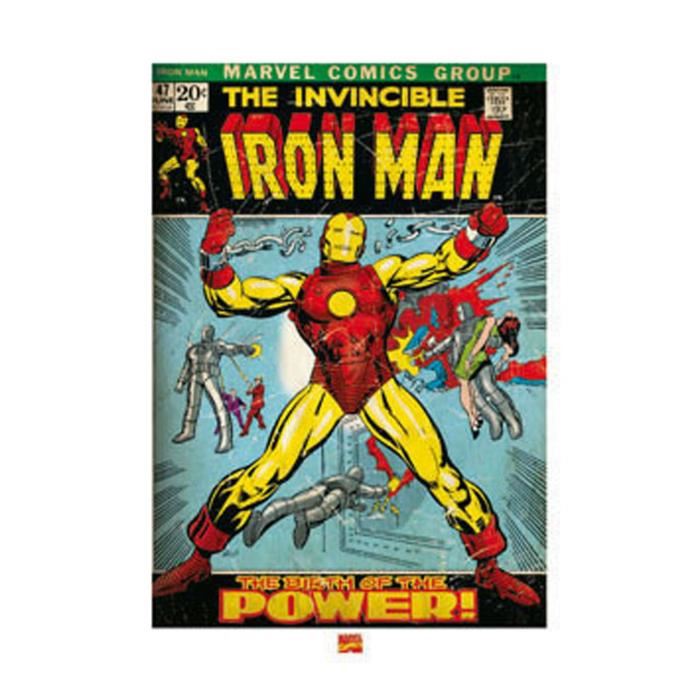 Affiche papier -  Iron Man Birth of Powe  - Anonyme  -  60x80 cm