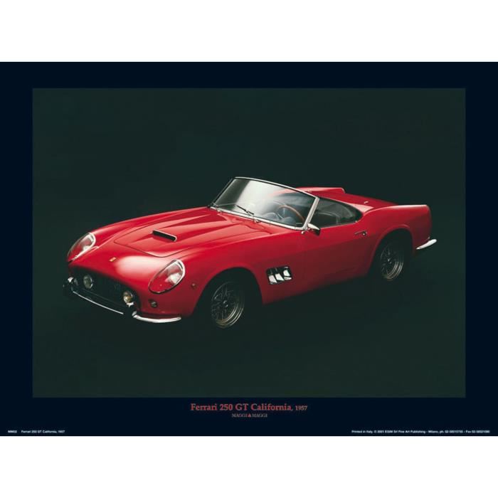 Affiche papier -  Ferrari 250 GT California, 1957   - Photography  -  30x40 cm