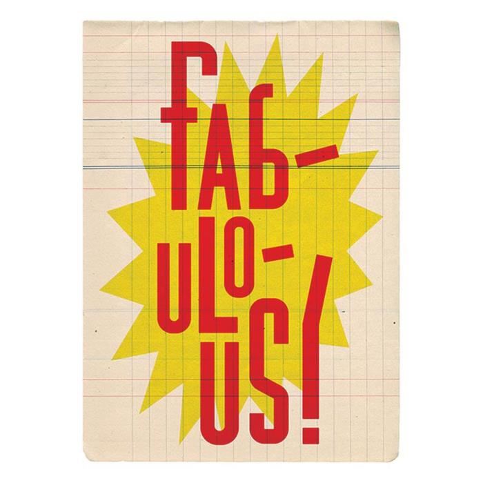 Affiche papier -  Fabulous   - Edu Barbara  -  30x40 cm