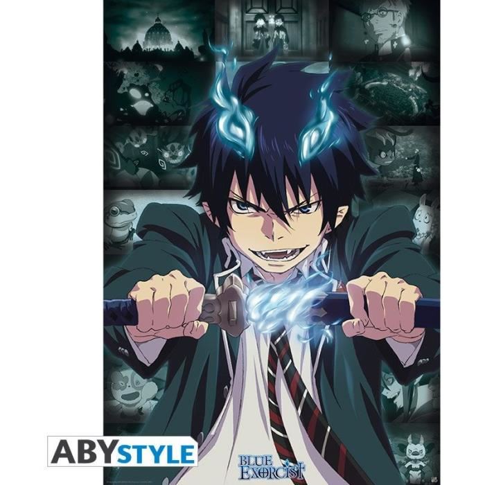 Poster Blue Exorcist - Rin - 98 x 68 cm