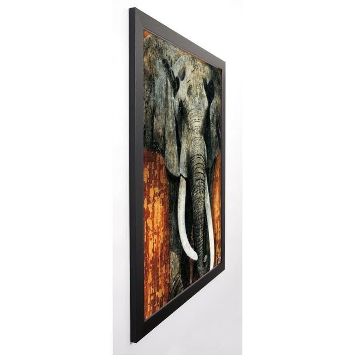 ARIETTI FABIENNE Image encadrée Eléphant 67x87 cm Gris