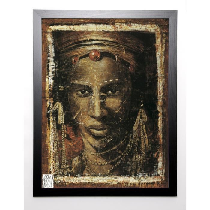 ARIETTI FABIENNE Image encadrée Le guerrier 67x87 cm Marron