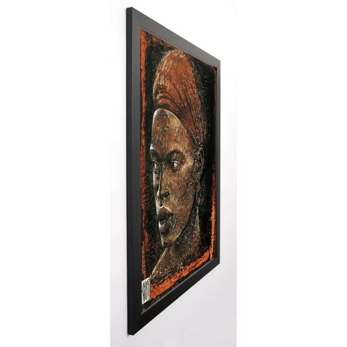 ARIETTI FABIENNE Image encadrée Regard éthiopien 67x87 cm Marron