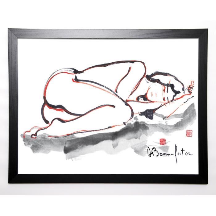 BONNEFOIT ALAIN Image encadrée Kristel 57x77 cm Blanc