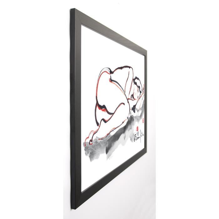 BONNEFOIT ALAIN Image encadrée Kristel 57x77 cm Blanc