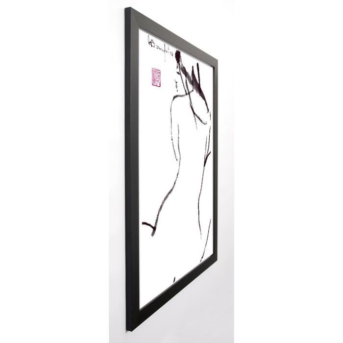 BONNEFOIT ALAIN Image encadrée Jim 67x87 cm Blanc