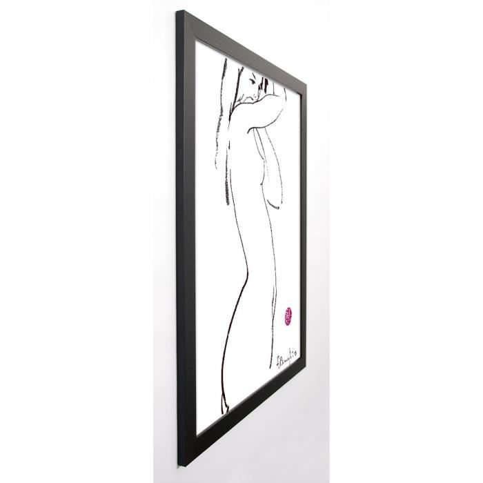 BONNEFOIT ALAIN Image encadrée Jany 67x87 cm Blanc