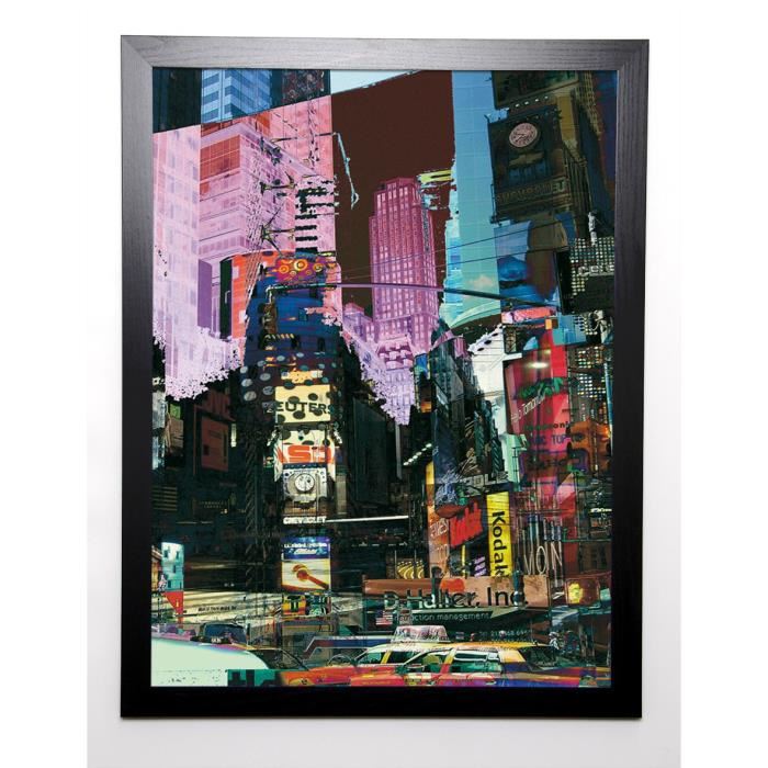 BOUTEILLER CÉDRIC Image encadrée Broadway 57x77 cm Multicolore