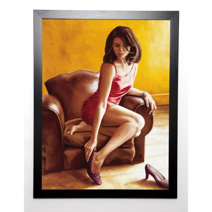 BOUVATTIER ANNICK Image encadrée L'astragale 57x77 cm Marron