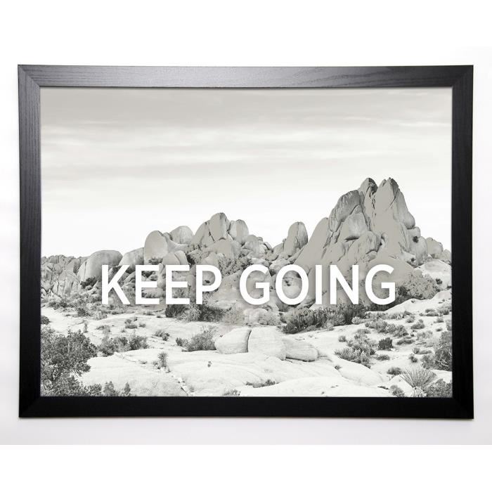 BRAUN STUDIO Image encadrée Keep Going 57x77 cm Clair